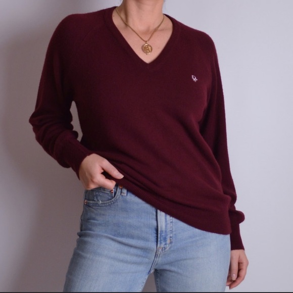 Sweaters - DIOR Vintage V-neck Sweater